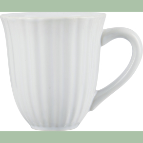 Krus m/riller Mynte Pure White