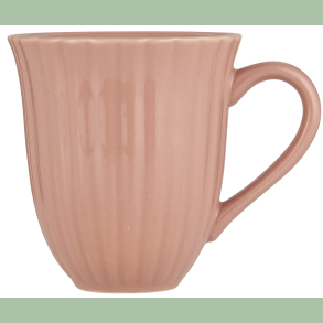 Krus m/riller Mynte Coral Almond