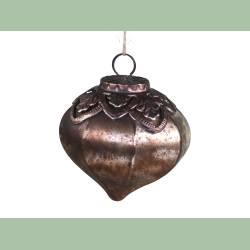 Glas drbe med metal top