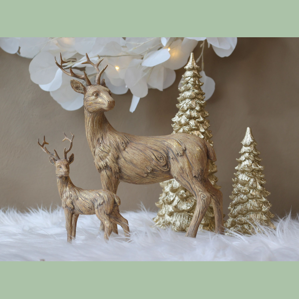 Hjort med lidt guld glimmer H29