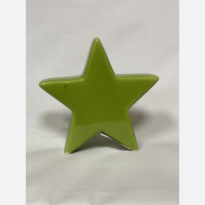 Lysegrn keramik stjerne 