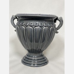 Bl keramik potte med rer