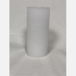 Rustikt hvidt bloklys stor