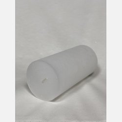 Rustikt hvidt bloklys stor