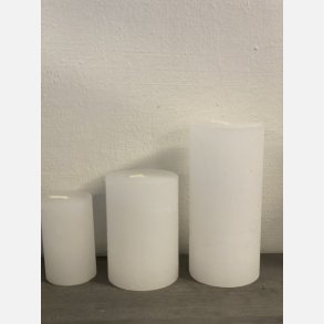 Rustikt hvidt bloklys lille