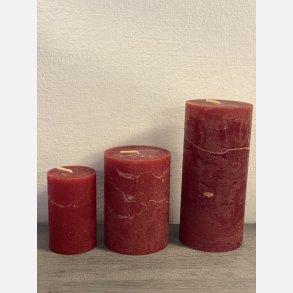 Rustikt mrkerdt bloklys stor 