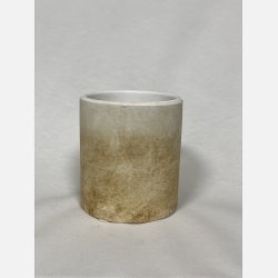 Antik lysestage med fransk tekst F