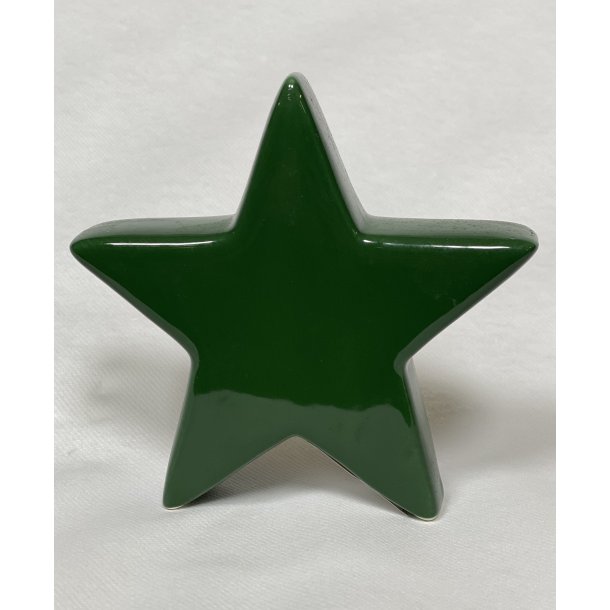 Grøn keramik stjerne