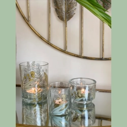 Fyrfadsglas i tykt glas