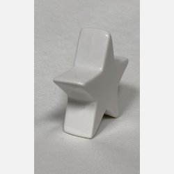 Hvid keramik stjerne