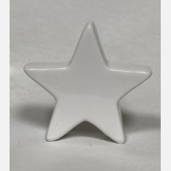Hvid keramik stjerne
